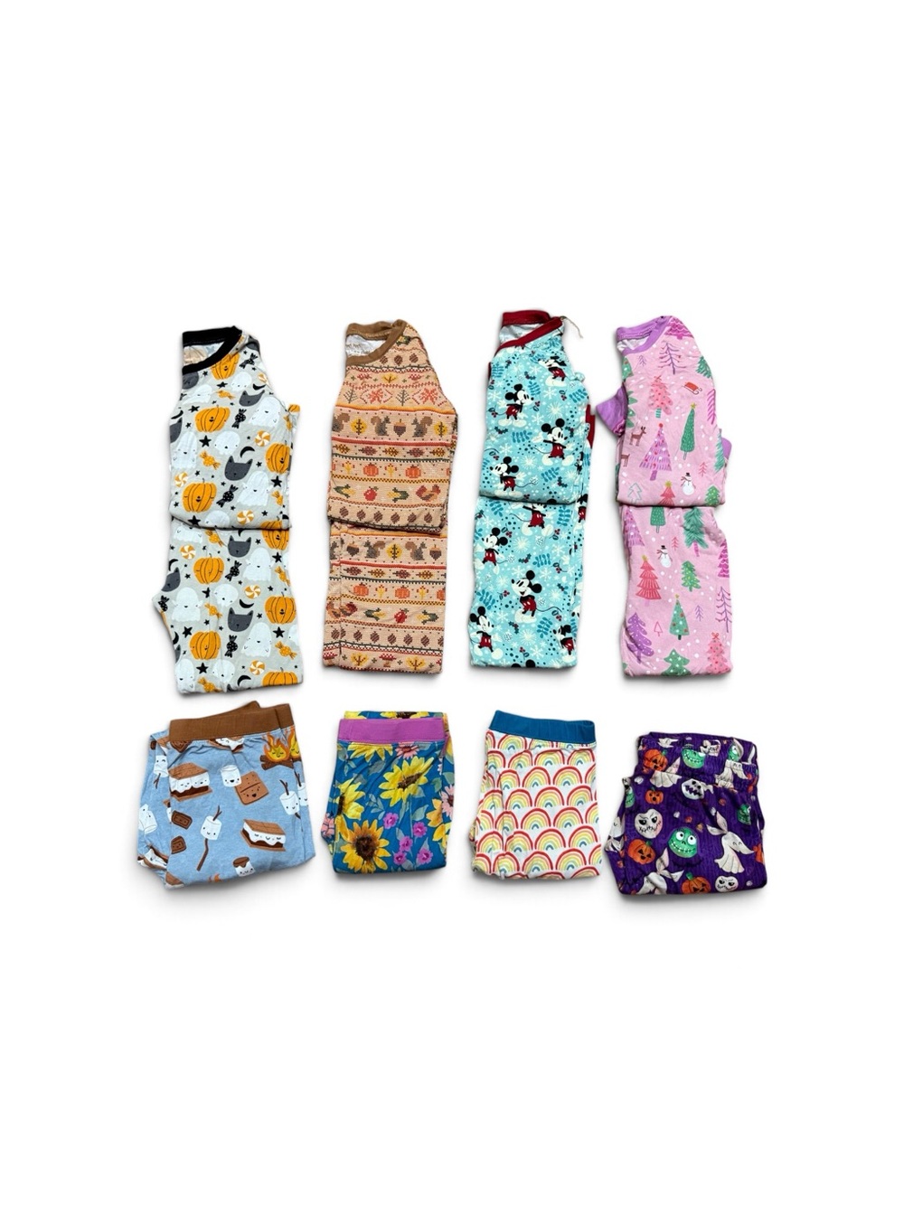 Little Sleepies Bamboo Pajama Set Holiday Bundle Girls’ Size 7-8
